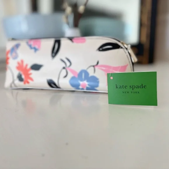 KATE SPADE Garden Floral Pencil Case with Spade Office Supplies - Picture 6 of 13